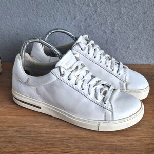 Birkenstock Bend Sneakers Women 8 8.5 US 39 EU White Leather Cork Footbed Narrow